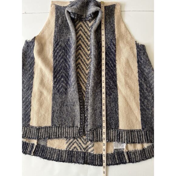 Anthropologie Sleeping On Snow Mabli Wool Blend Vest Cardigan Women XS/S Cream - Picture 7 of 8